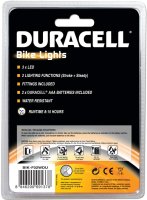 DURACELL&reg; LED-Fahrradleuchten-Set | Front- und Heckleuchte inkl. Befestigungsmaterial