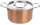 EXCELLENT HOUSEWARE&reg; Topfset Kupfer | Aus rostfreiem Edelstahl, geeignet f&uuml;r alle Kochfelder