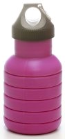 Silikon-Trinkflasche (550ml), pink | Faltbar, BPA frei -...