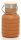 Silikon-Trinkflasche (550ml) orange | Faltbar, BPA frei - FDA genehmigt, Holzverschluss