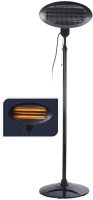 Mobiler Elektro-Stand-Heizstrahler | 2000 Watt stark, h&ouml;henverstellbar, auch f&uuml;r den Innenbereich