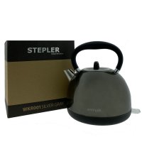 STEPLER Wasserkocher Retro-Design | Tee- und Fl&ouml;tenkessel | &Uuml;berhitzungsschutz | Rostfreier Edelstahl